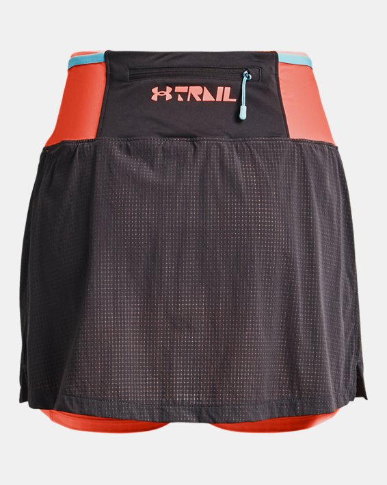 Women's UA SpeedPocket Trail Skirt, Gray, pdpMainDesktop image number 9